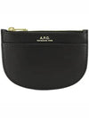 Logo Demi Lune Zipper Card Wallet Black - A.P.C. - BALAAN 2