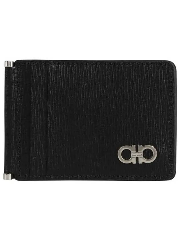 Gancini Credit Card Wallet Black - SALVATORE FERRAGAMO - BALAAN 3