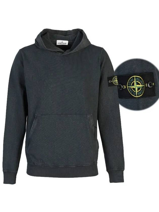 Wappen Patch Hoodie Charcoal - STONE ISLAND - BALAAN 2