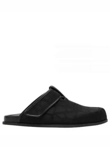 Toile Iconographe Slippers Black - VALENTINO - BALAAN 1