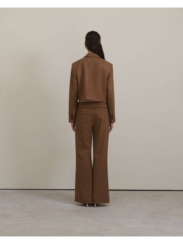 Semi Wool Wide Pants Camel - UNMUTE - BALAAN 9