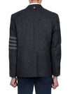 Donegal Tweed 4 Bar Single Breasted Blazer Jacket Grey - THOM BROWNE - BALAAN 6