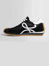 Flow Runner Nylon Suede Low Top Sneakers Black - LOEWE - BALAAN 5