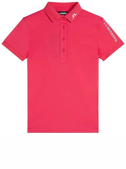 Tour Tech Short Sleeve Polo Shirt Azalea - J.LINDEBERG - BALAAN 2