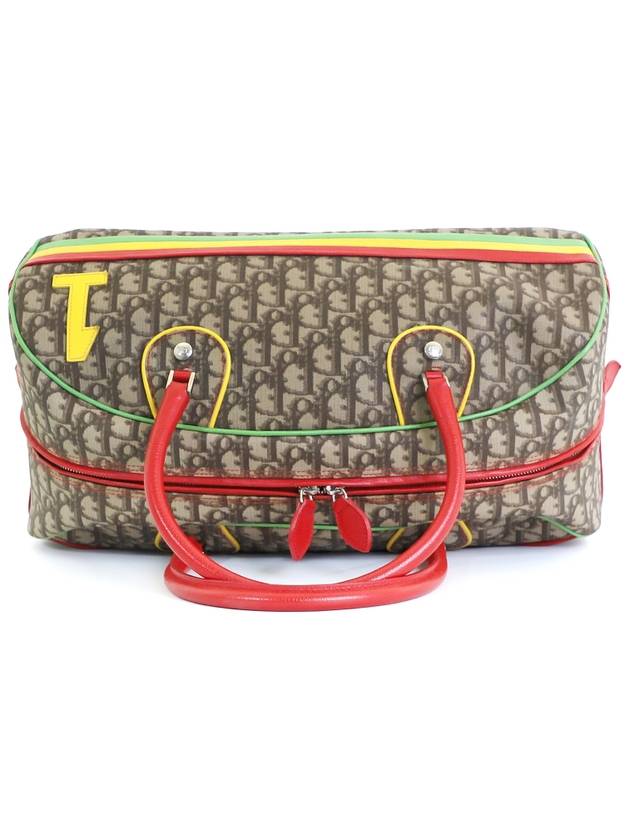 Dior Christian Oblique Monogram Rasta Bowling Bag Boston - DIOR - BALAAN 5