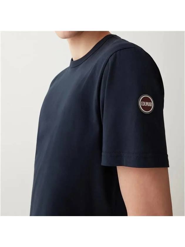 Le Logo Patch Short Sleeve TShirt Navy - COLMAR - BALAAN 2