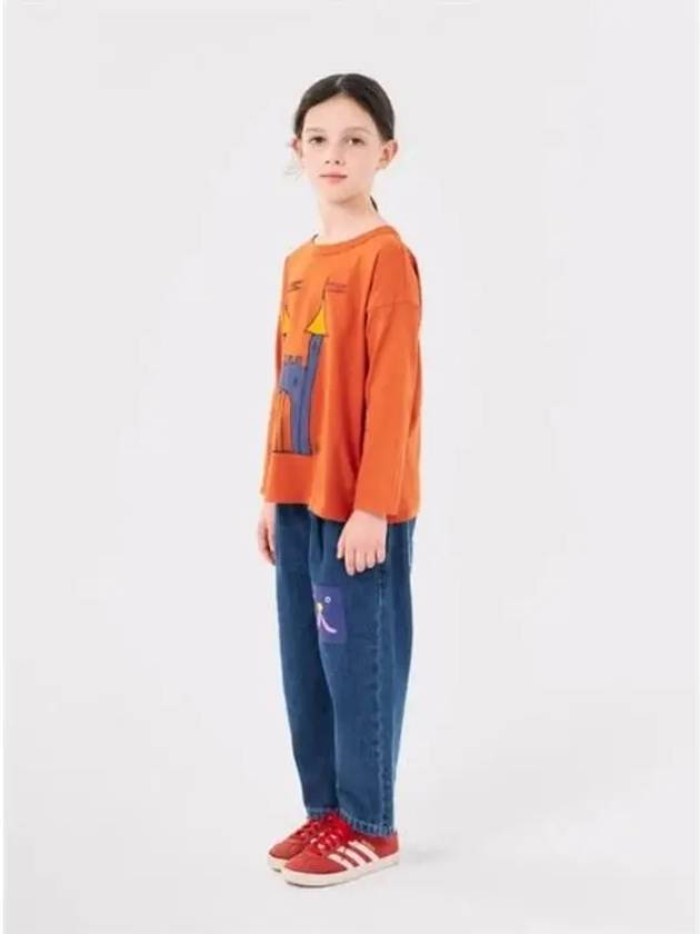 Funny Face Denim Girls Pants B224AC106 421 - BOBO CHOSES - BALAAN 5