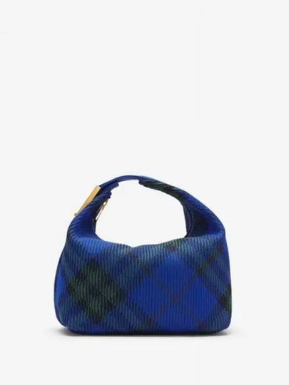 Peg Medium Check Pattern Duffel Bag Blue - BURBERRY - BALAAN 2