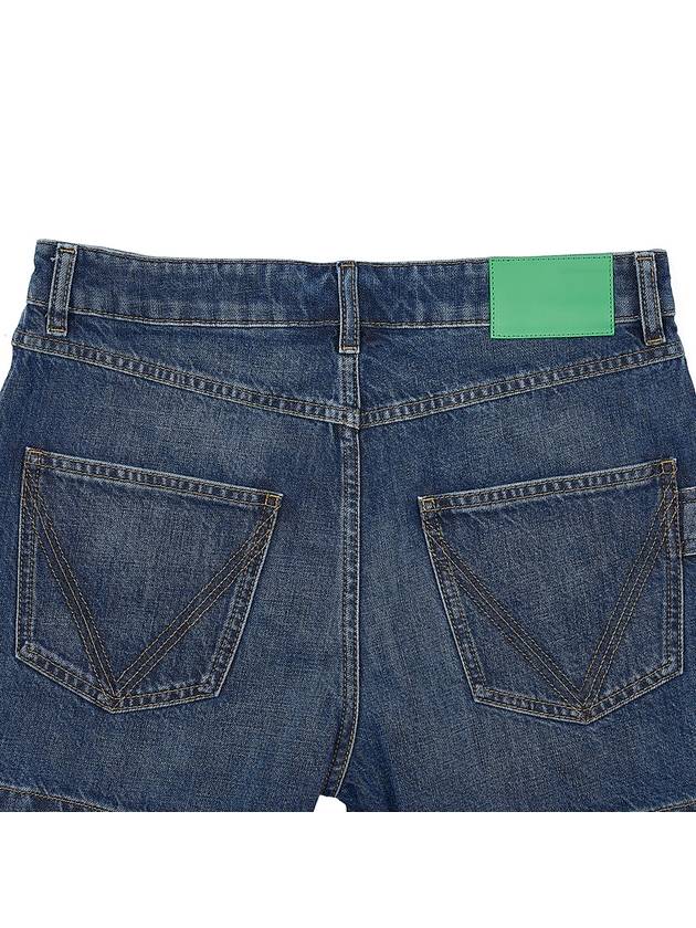 Washed Medium Denim Shorts Mid Blue - BOTTEGA VENETA - BALAAN 6