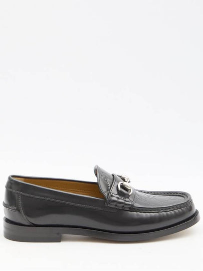 Men's GG Horsebit Leather Loafers Black - GUCCI - BALAAN 2