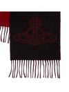 Double Face ORB Muffler Black Burgundy - VIVIENNE WESTWOOD - BALAAN 6