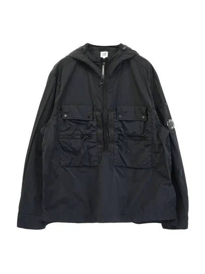 Chrome R Lens Hooded Jacket Black - CP COMPANY - BALAAN 2