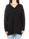 Women's Tropea V-neck Knit Top Black - MAX MARA - BALAAN 2