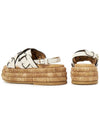 Platform Leather Woven Sandals White - TOD'S - BALAAN 7