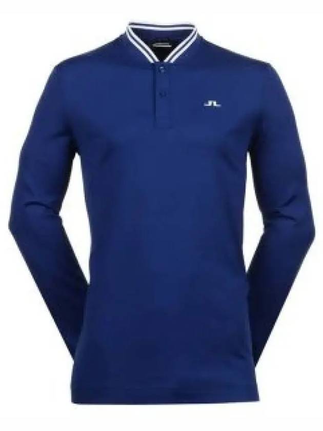 Men's Tyson Regular Fit Long Sleeve Polo Shirt  Sodalite Blue - J.LINDEBERG - BALAAN 2