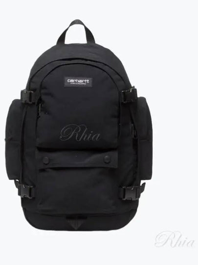 Kayton Logo Backpack Black - CARHARTT WIP - BALAAN 2