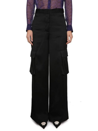 Straight Pants 10098441A068381B000 Black - VERSACE - BALAAN 2