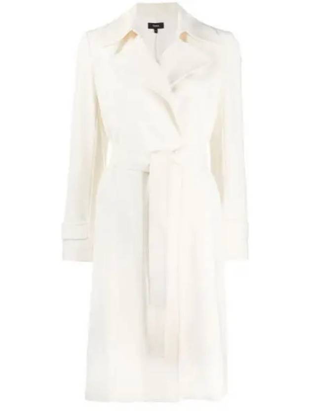 Oaklane Trench Coat Ivory - THEORY - BALAAN 2