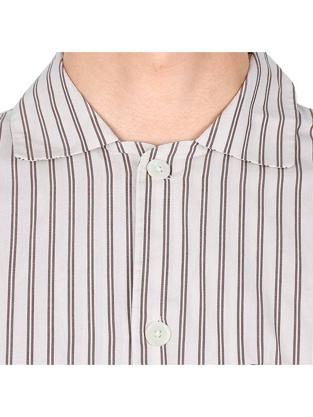 Poplin Striped Pajamas Short Sleeve Shirt SWE HS - TEKLA - BALAAN 10