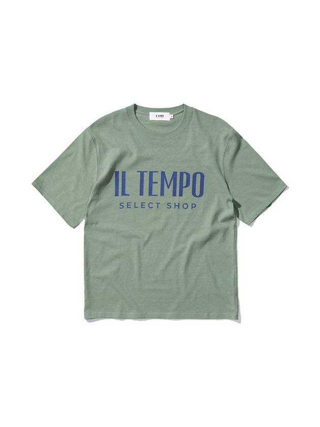 Regular Fit Big Logo T-Shirt Dusty Green - IL TEMPO SELECT SHOP - BALAAN 1