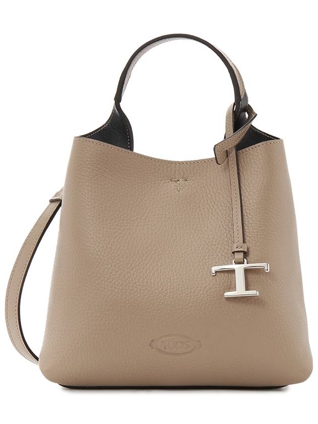 Leather Mini Tote Bag Brown - TOD'S - BALAAN 2