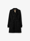 Kensington Cotton Trench Coat Black - BURBERRY - BALAAN 2