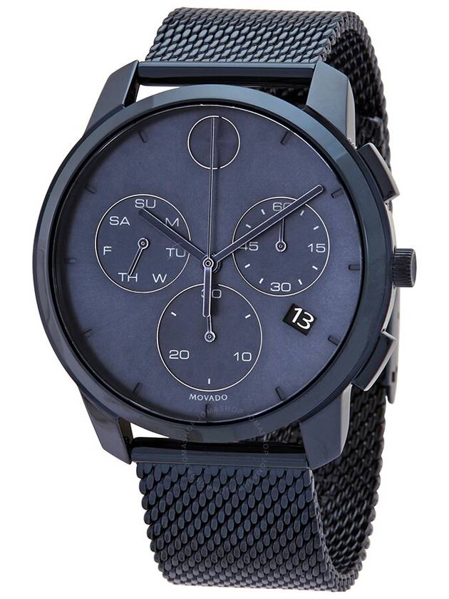 Movado Bold Thin Chronograph Quartz Blue Dial Men's Watch 3600633 - MOVADO - BALAAN 1