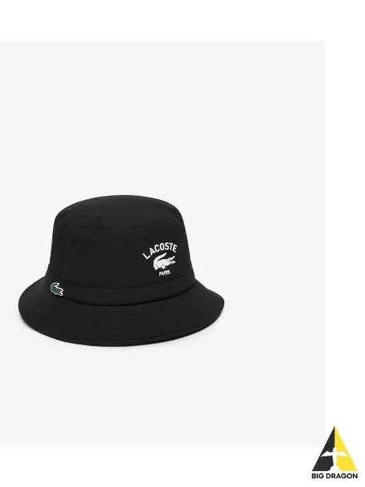 golf bucket hat black - LACOSTE - BALAAN 1