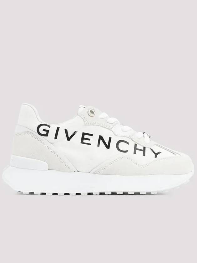 GIV Runner Logo Low Top Sneakers White - GIVENCHY - BALAAN 3