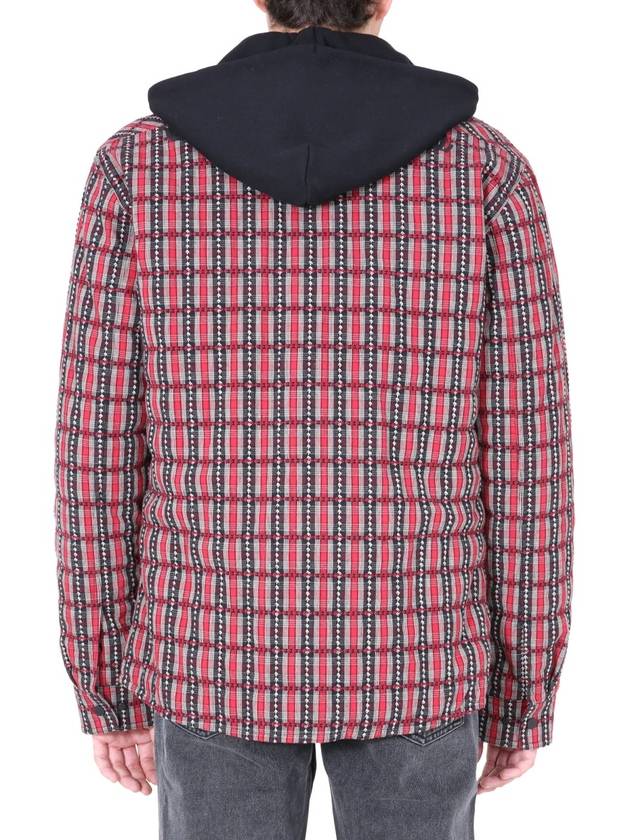 Offwhite check shirt hooded jacket - OFF WHITE - BALAAN 4