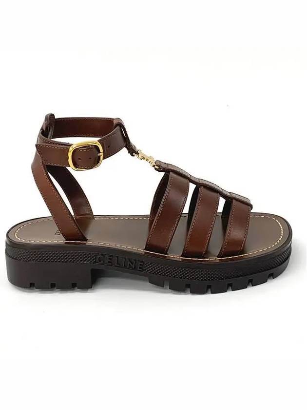 Clea Triomphe Gladiator Sandals Brown - CELINE - BALAAN 4