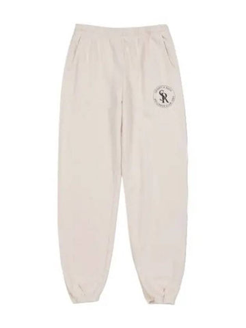 logo jogger pants cream - SPORTY & RICH - BALAAN 1