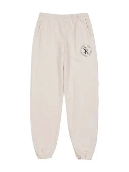 logo jogger pants cream - SPORTY & RICH - BALAAN 1