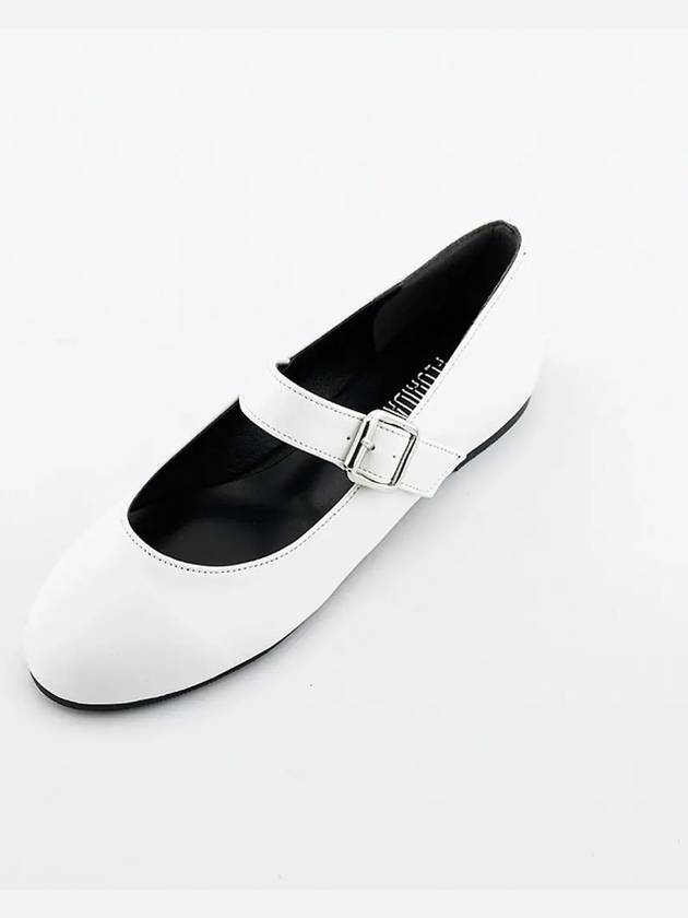 Swanland Round Toe 1cm Mary Jane Grace White - FLORIDA STUDIO - BALAAN 4