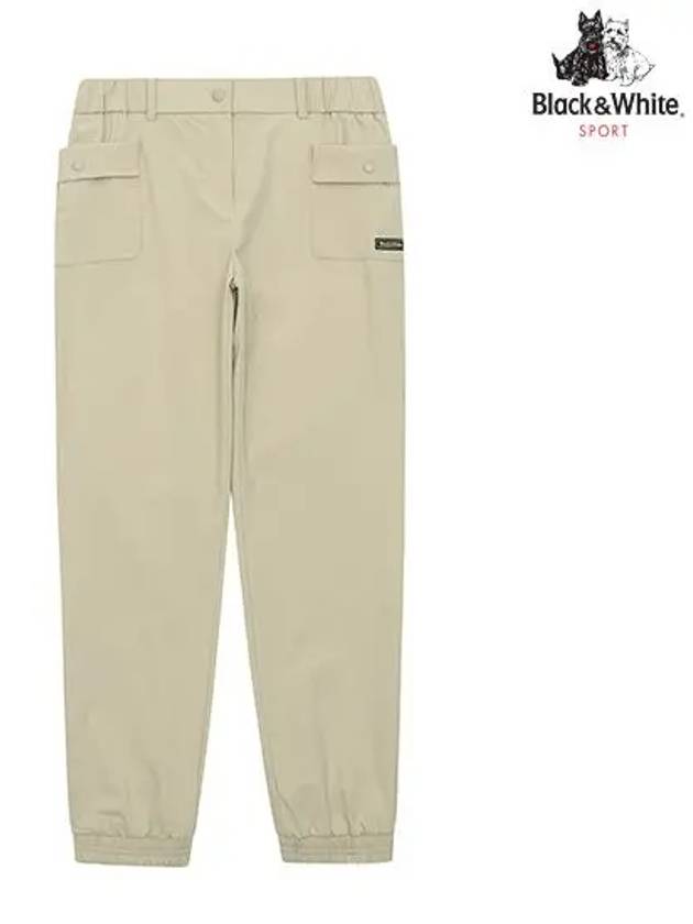 Out Pocket Jogger Pants 5904LZSSBEIGE - BLACK&WHITE - BALAAN 1