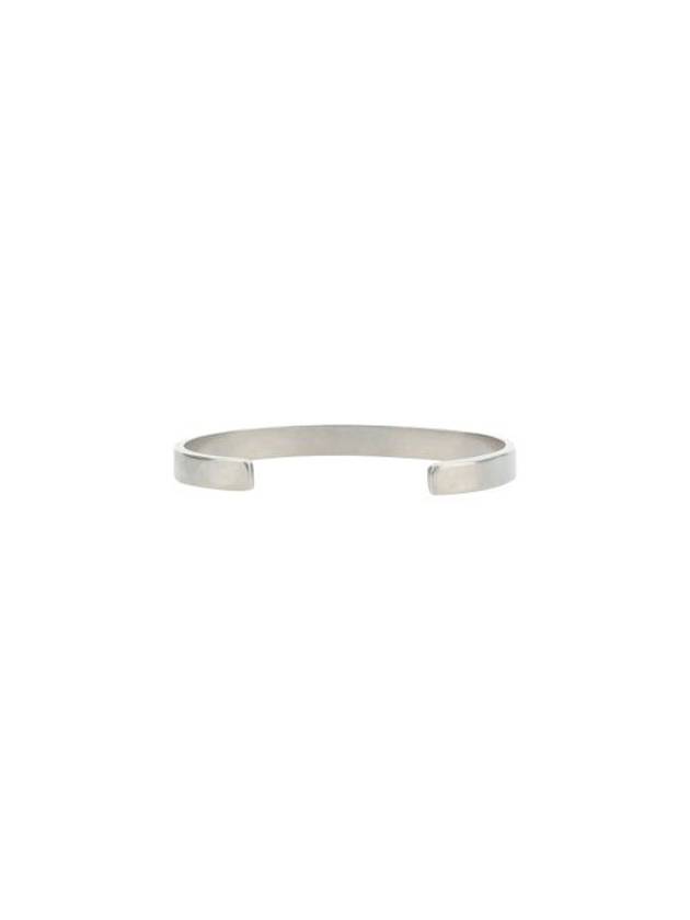 Engraved Logo Cuff Bracelet Silver - MAISON MARGIELA - BALAAN 3