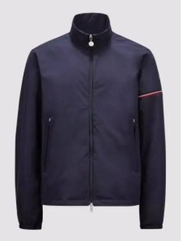 Ruinette Logo Patch Nylon Zip Up Jacket Navy - MONCLER - BALAAN 2