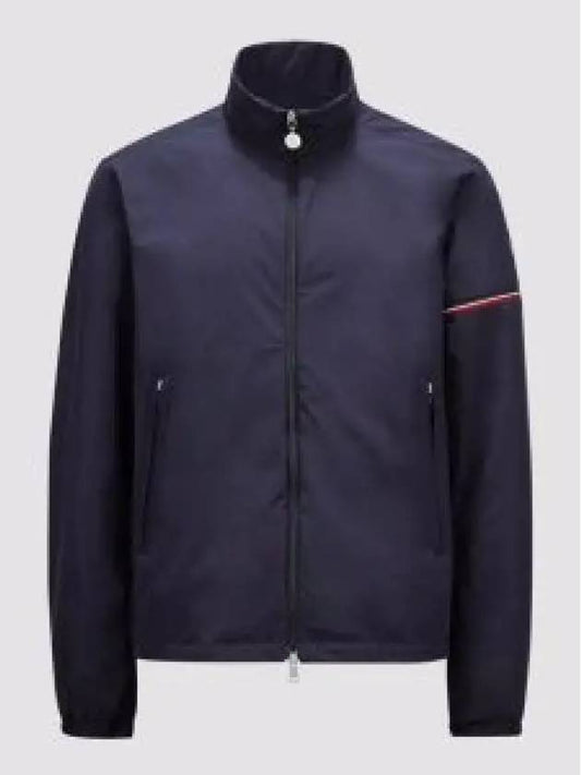 Ruinette Logo Patch Nylon Zip Up Jacket Navy - MONCLER - BALAAN 2