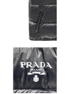 SGC090 11A9 F0002 Logo Printing Nylon Down Padding Vest Black Men s TJ - PRADA - BALAAN 5