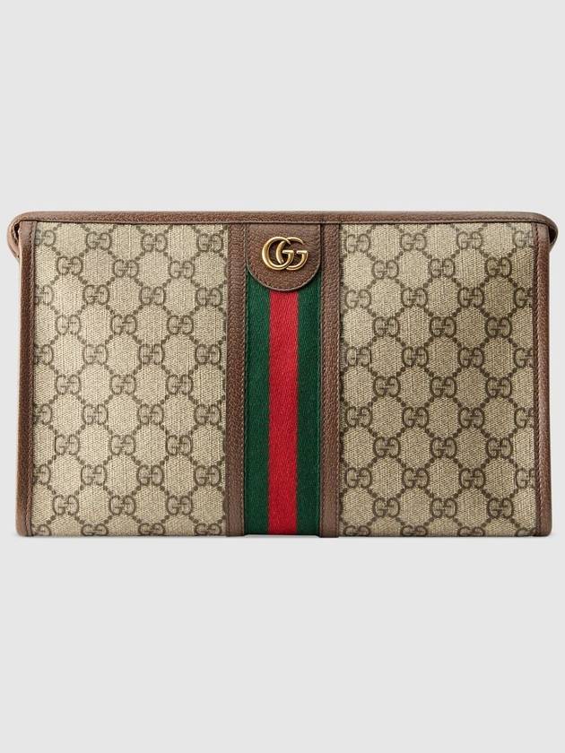 Ophidia GG Clutch Bag Beige Ebony - GUCCI - BALAAN 2