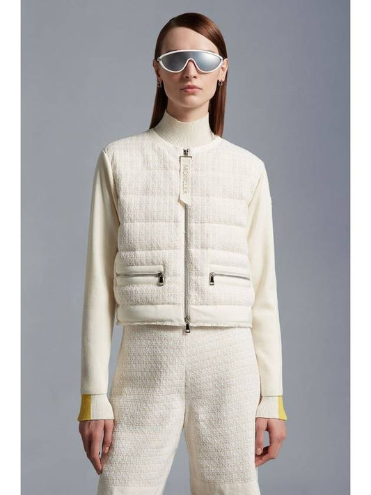 Women s wool cardigan knit padding - MONCLER - BALAAN 2