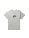 Embroidered Deer Short Sleeve T-Shirt Grey - BURBERRY - BALAAN 2