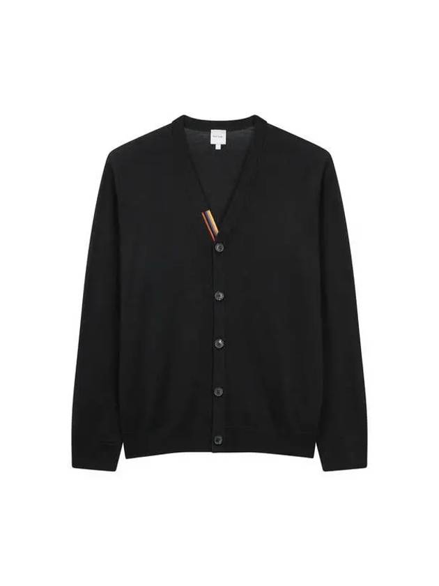 Striped block wool cardigan black - PAUL SMITH - BALAAN 1