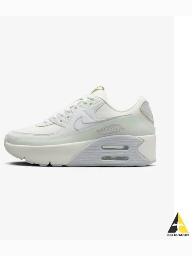 Air Max 90 LV8 W Summit White Photon Dust Barley Green HF0782 102 - NIKE - BALAAN 1