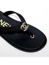 Women's CC Logo Flip Flops Black - CHANEL - BALAAN 7