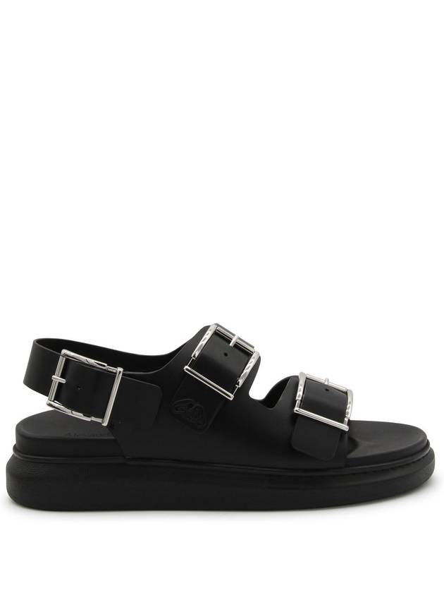 Hybrid Double Buckle Sandals Black - ALEXANDER MCQUEEN - BALAAN 2