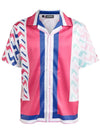 Golf Bay Short Sleeve Shirt Pink Painted Bridge - J.LINDEBERG - BALAAN 3