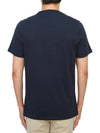 Men's Logo Print Short Sleeve T-Shirt Navy - BARBOUR - BALAAN 4