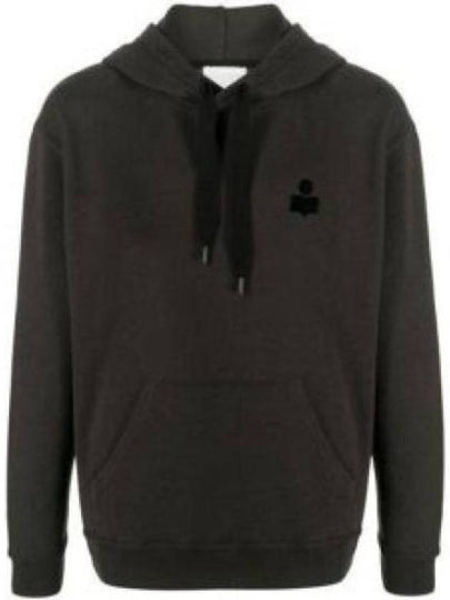 Matte Logo Print Hoodie Faded Black - ISABEL MARANT - BALAAN 2