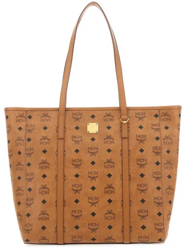 Printed canvas medium Toni shoulder bag - MCM - BALAAN 1